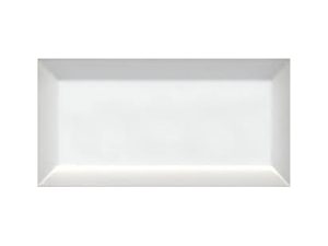 ZP BISELADO blanco brillo 10*20