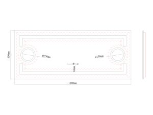 ogledalo 055 LED LINNI 50*120