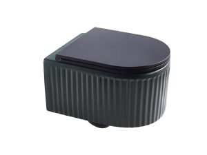 wc ELEGANCE deep green mat slow close RIMLES konzolna