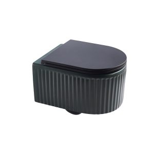 wc ELEGANCE deep green mat slow close RIMLES konzolna