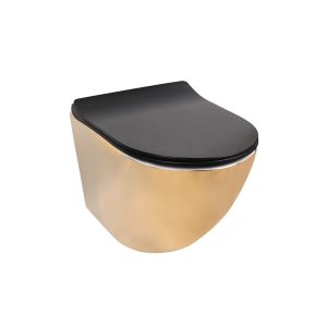 wc ELEGANCE gold 01 shine slow close RIMLES konzolna