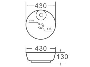 lavabo SOB/Z 03 LINNI
