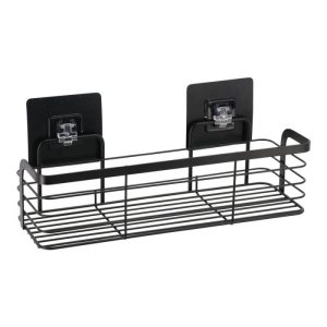 polica zidna TENDANCE 3M 29.2*11*12.2cm samolepljiva zicana metal crna 91017108