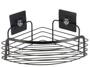 polica ugaona TENDANCE 3M samolepljiva metal crna 91018108