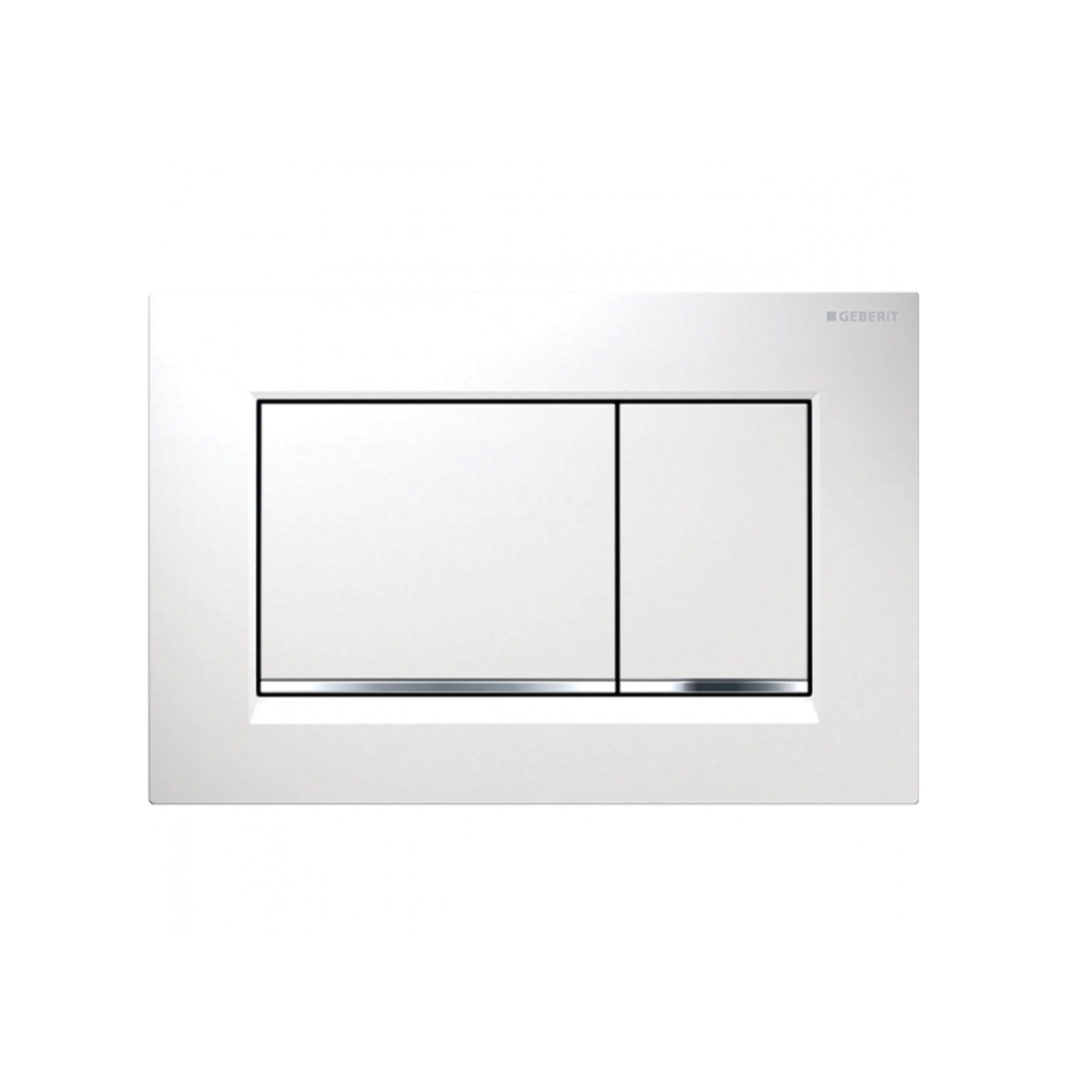 tipka SIGMA30 bela-hrom-bela 115.883.KJ.1