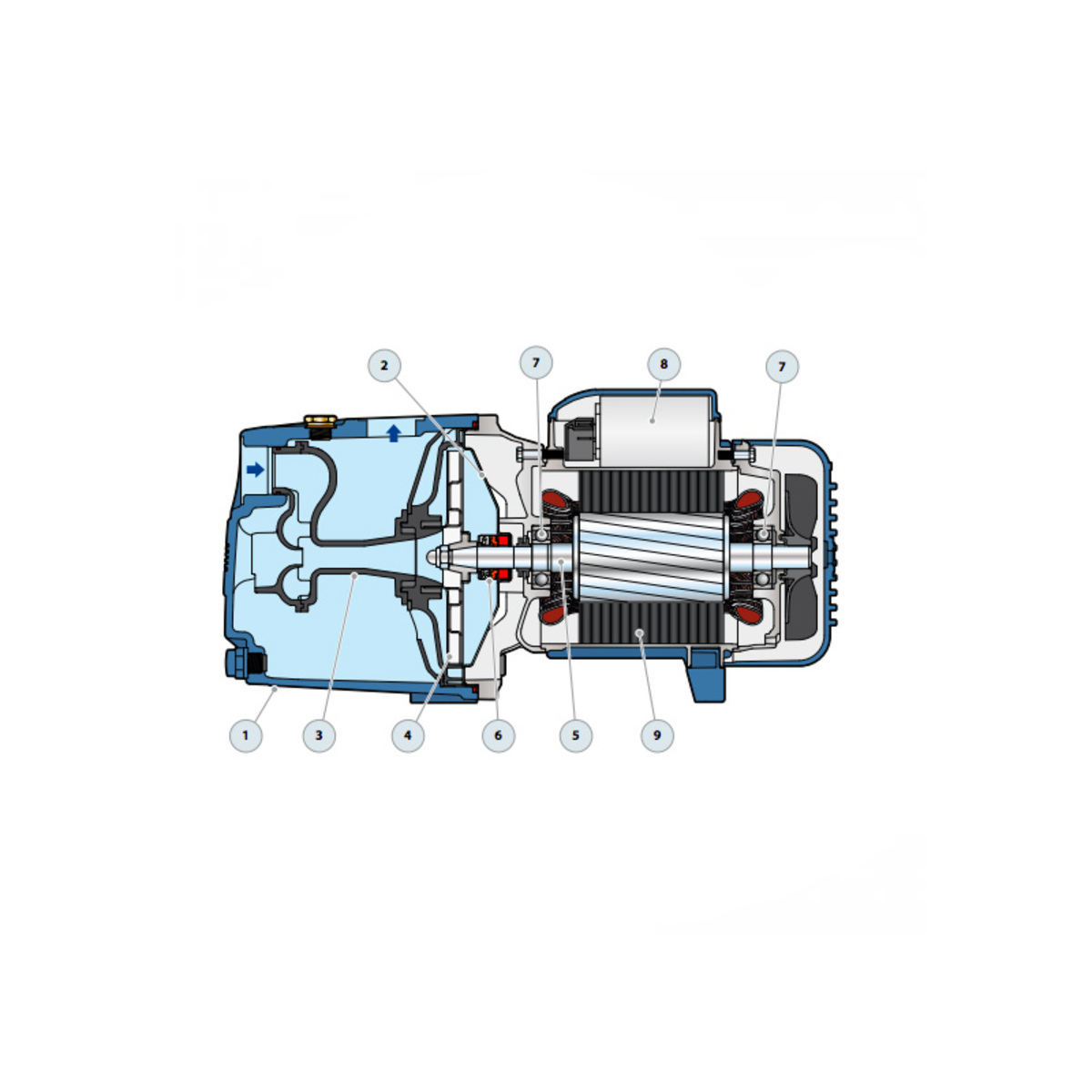 pumpa JSW2Am PEDROLO 1.1kw - Slika 3