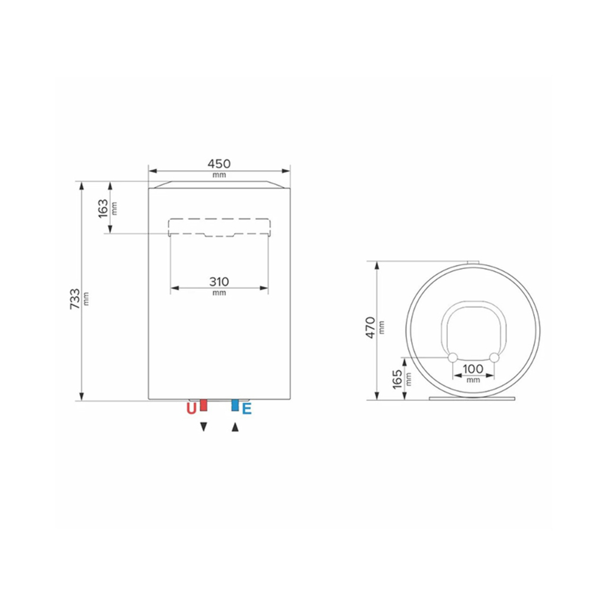 bojler 80L LYDOS Wifi 80V EU - Slika 6