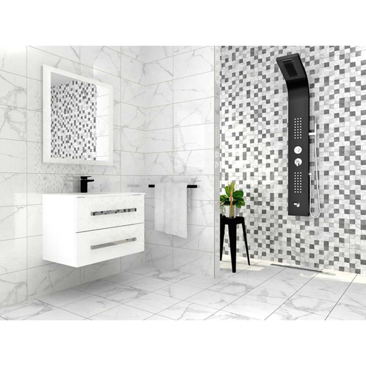 PP CARRARA white 33*33 - Slika 3