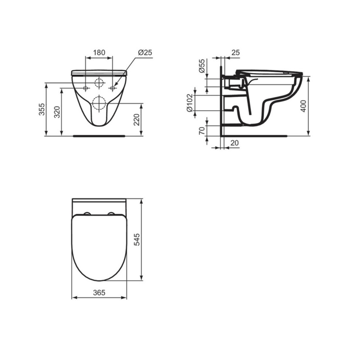 wc solja T467001 I.LIFE konzolna RIMLES slim soft close - Slika 4
