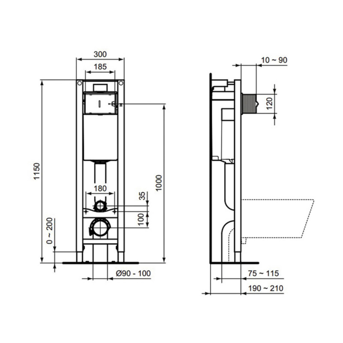 vodokotlic SET ECO E2332AC+bela tipka - Slika 4